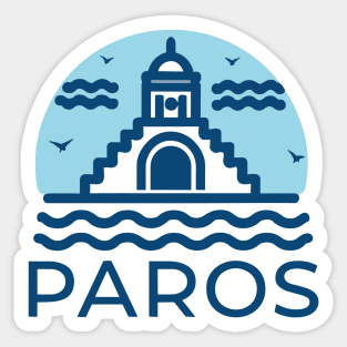 Paros Island, Greece Sticker